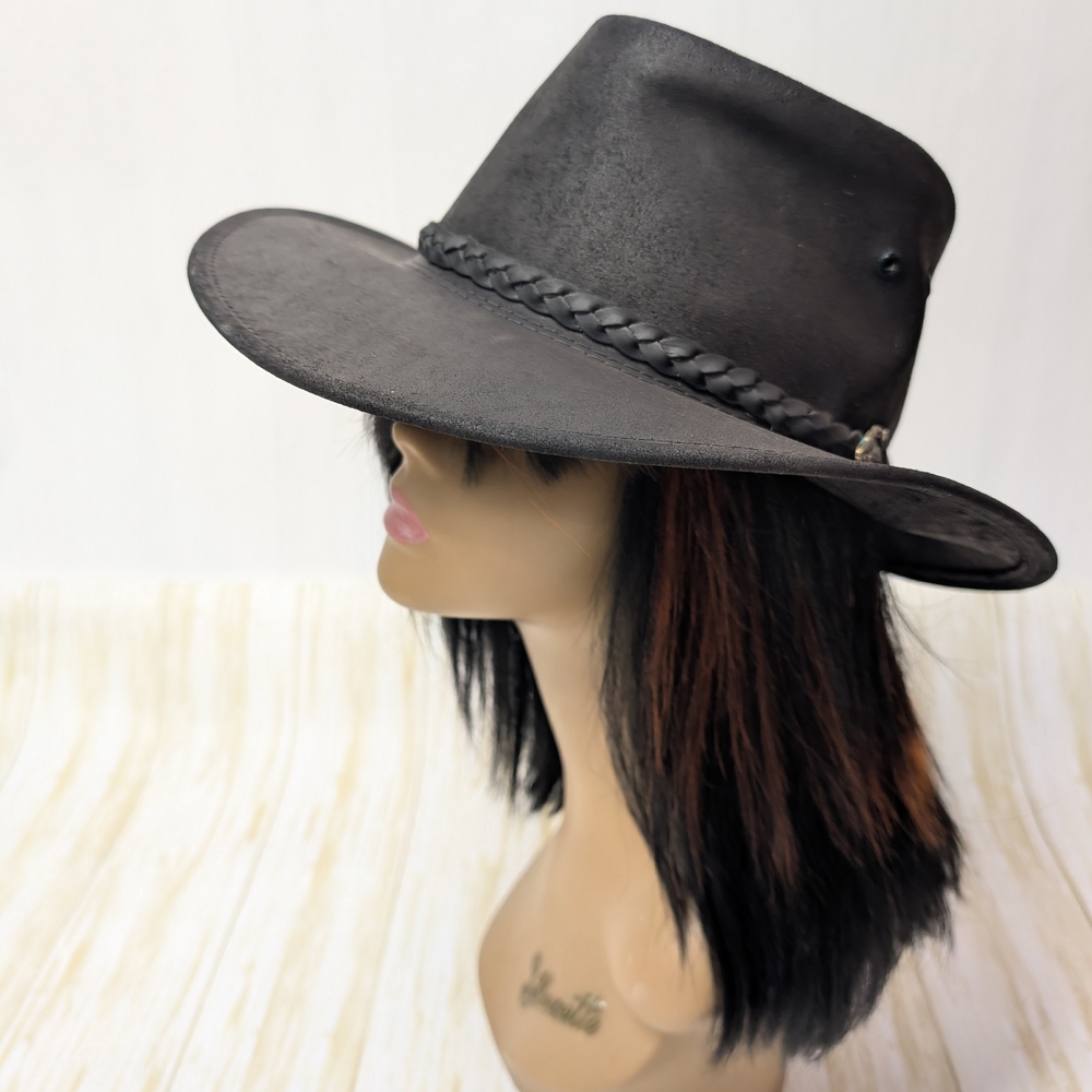 JACKAROO | Australian Leather Hat Sz L